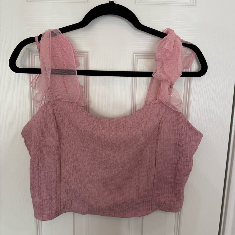 Altar’d State cropped ribbon top